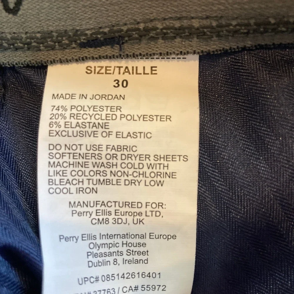 Ben Hogan Mens 30 Blue Plaid 3 Pocket Performance Golf Shorts Stretch Flat Front